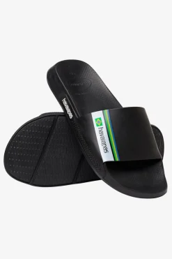 Clearance Havaianas Slippers Hav. Slide Brasil Black