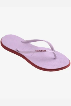 Discount Havaianas Slippers Slim Point light purple