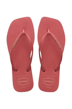 Fashion Havaianas Slippers Square Logo Pop Up Pau Brasil