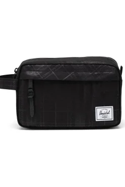 New Herschel Supply Toilettas Chapter Travel Kit Plaid Emboss