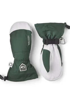 Outlet Hestra Army Leather Heli Ski Mitt Green