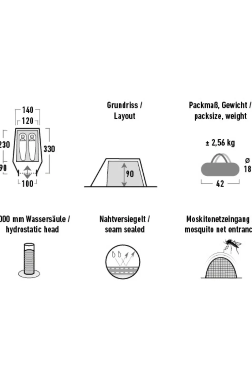 Hot High Peak Tent Kite 2 Lw green/red
