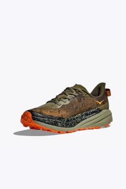 Outlet Hoka Trailschoenen Speedgoat 6 Antique Olive/Squash
