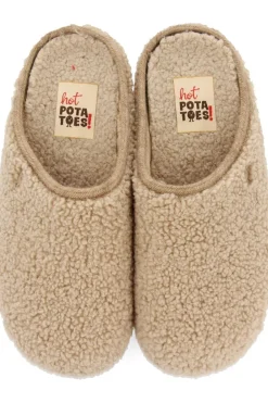 Discount Hot Potatoes Pantoffels Hp92093 Taupe