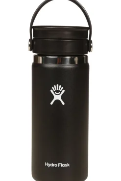 Hot Hydro Flask Isolatiefles 16 Oz/473 Ml Wide Mouth Flex Sip black