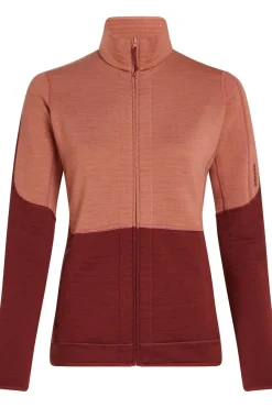 Clearance icebreaker Fleece Mer 400 Realfleece Descender Ls Z Cedar Wood/Port/Cb