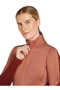 Clearance icebreaker Fleece Mer 400 Realfleece Descender Ls Z Cedar Wood/Port/Cb