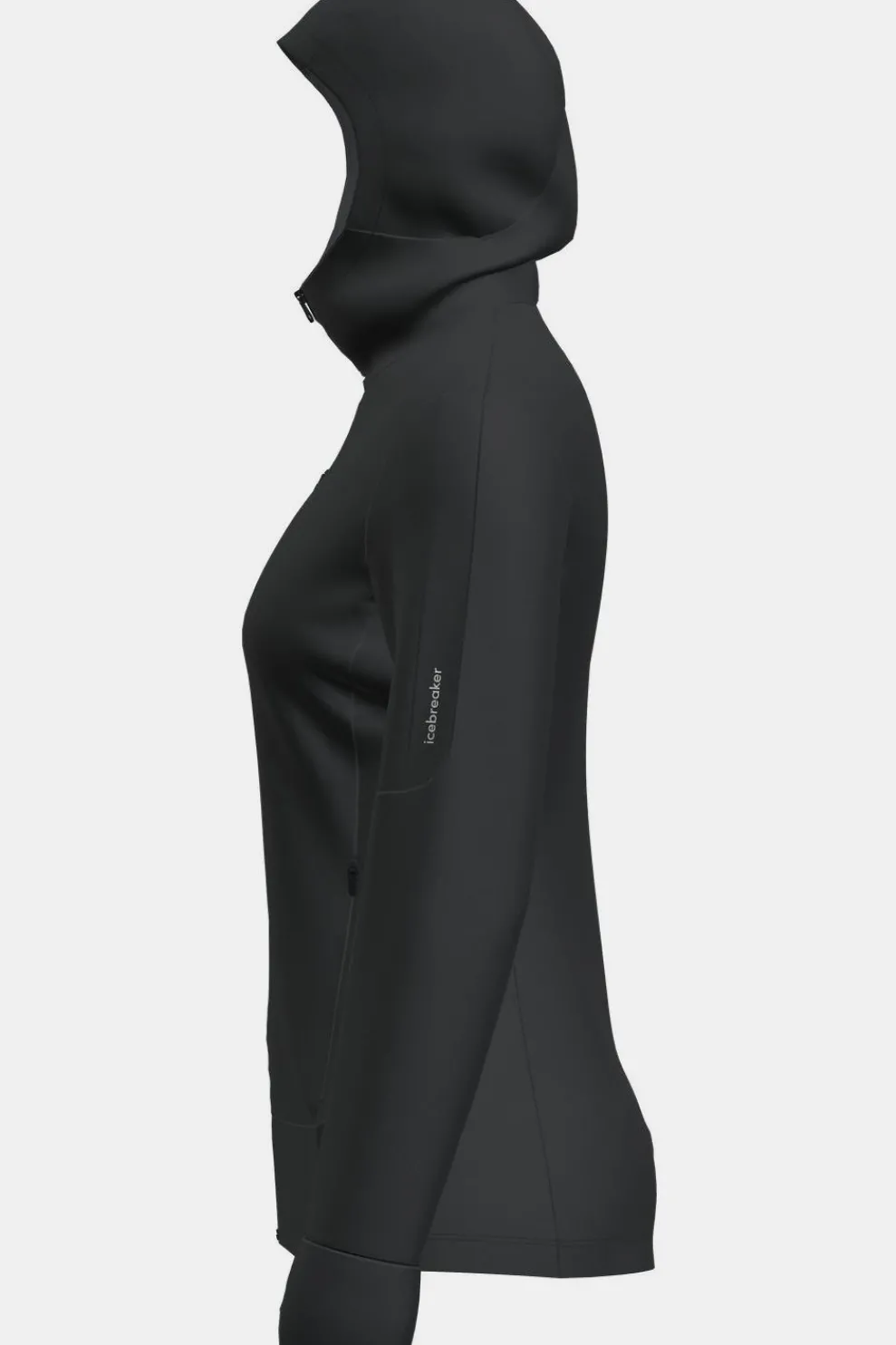 Fashion icebreaker Fleece W Mer 260 Quantum Iv Ls Zip Ho Black