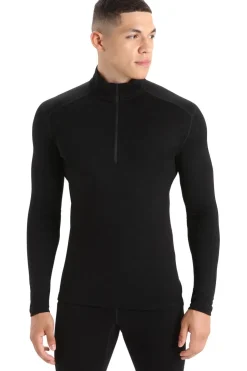 Outlet icebreaker Ondergoed 260 Tech Ls Half Zip Black