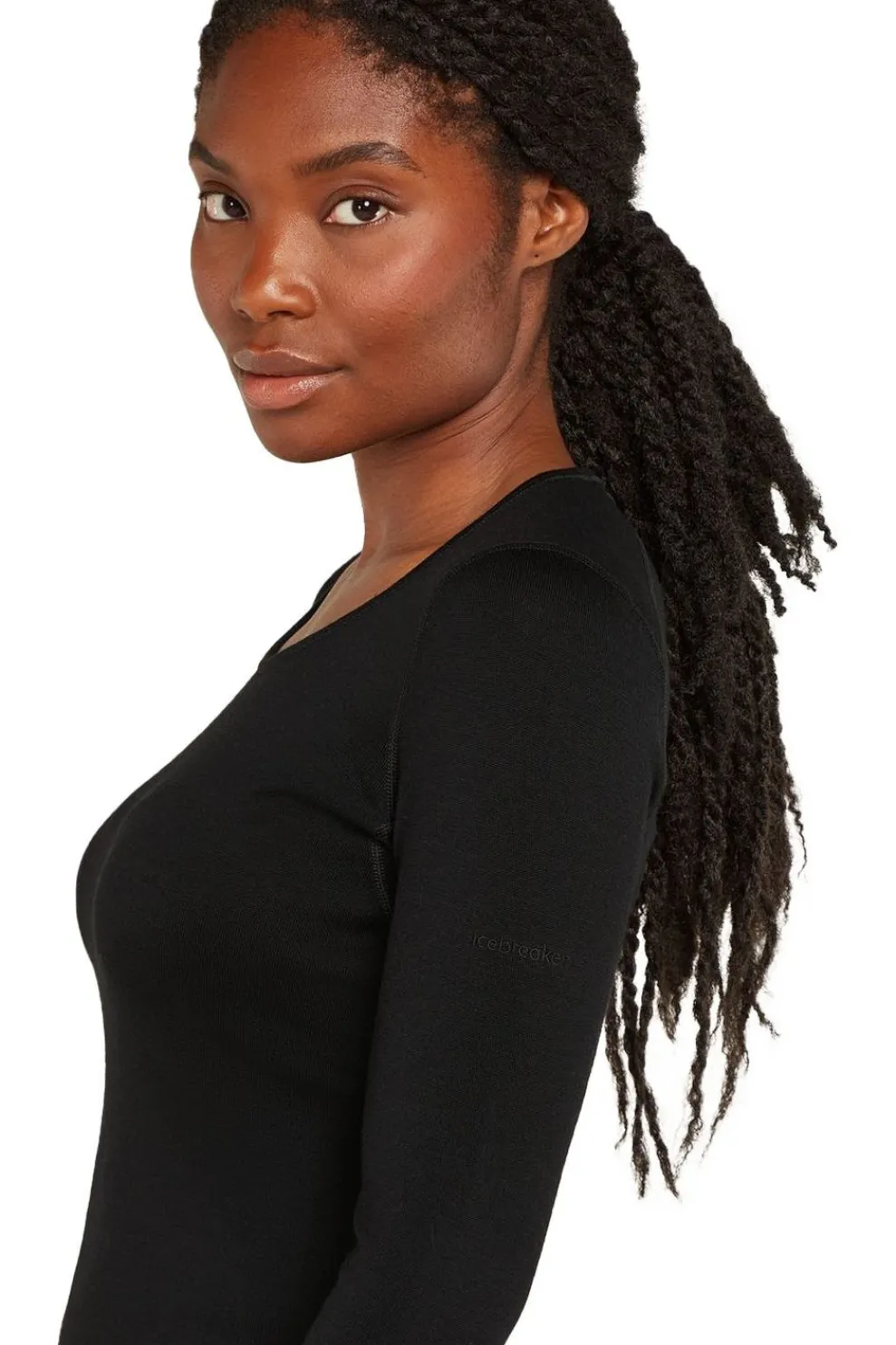 Clearance icebreaker Ondergoed 260 Tech Ls Scoop Black