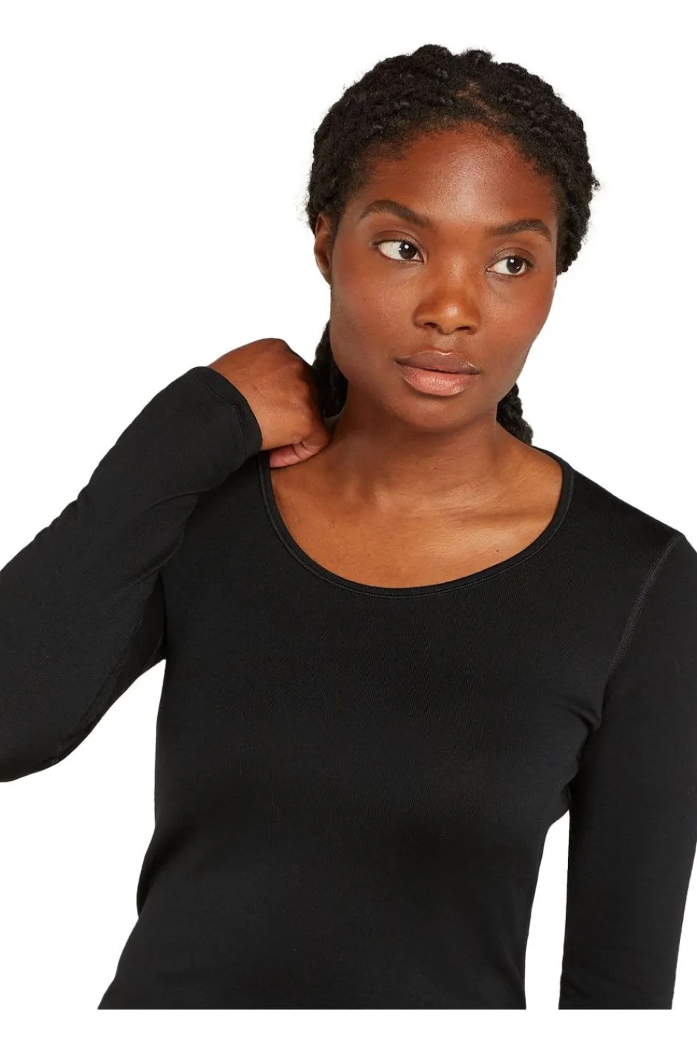 Clearance icebreaker Ondergoed 260 Tech Ls Scoop Black