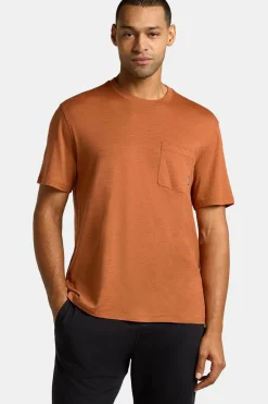 Clearance icebreaker Ondergoed Men'S Merino 150 Tech Lite Iii Ss Relaxed Pocket Tee Dusty Clay