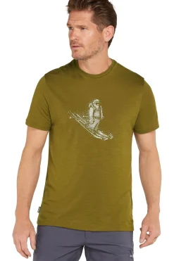 Clearance icebreaker T-Shirt M Mer 150 Tech Lite Ss T Skiing Yeti Algae