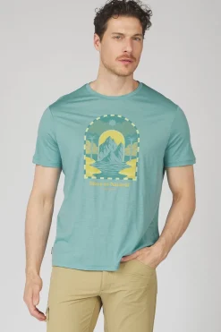 Best icebreaker T-Shirt Tech Lite III Ss T Mountain Gateway Cloud Ray