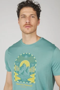 Best icebreaker T-Shirt Tech Lite III Ss T Mountain Gateway Cloud Ray