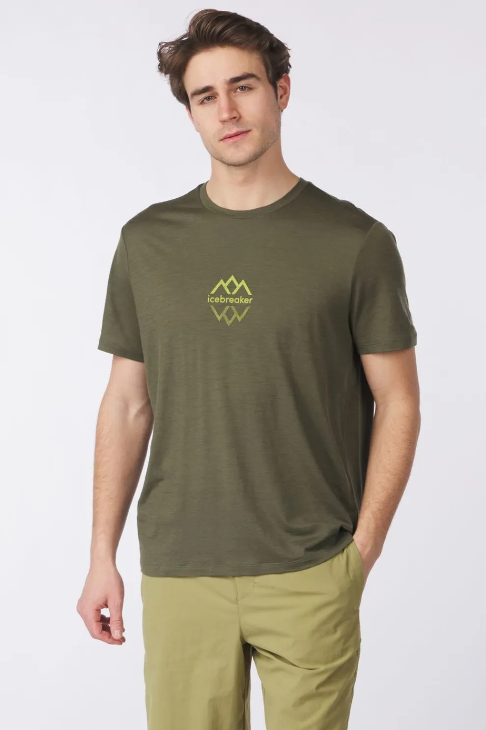 T-Shirt Tech Lite III Ss Logo Reflections-icebreaker Outlet