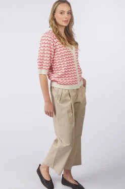 Fashion Ichi Broek Unica Geranium