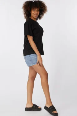 Best Ichi Short Aveny Sho Washed Light Blue