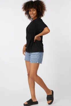 Best Ichi Short Aveny Sho Washed Light Blue