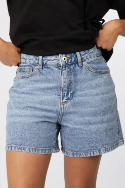 Best Ichi Short Aveny Sho Washed Light Blue