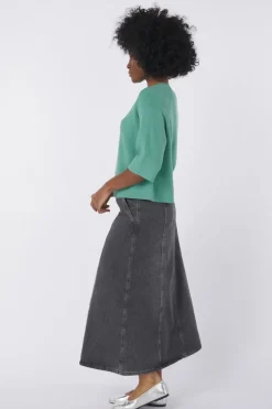 Online Ichi Trui Boston Grey Denim