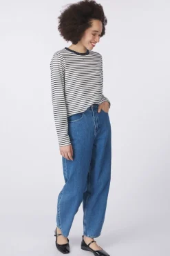 Hot Ichi T-Shirt Mira Loose3 Cloud Dancer W. Total Eclipse