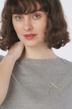 Outlet Ichi T-Shirt Nynna2 Medieval Blue