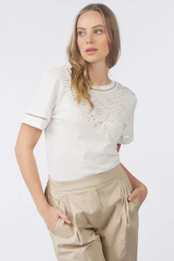 New Ichi T-Shirt Olya3 Oxford Tan