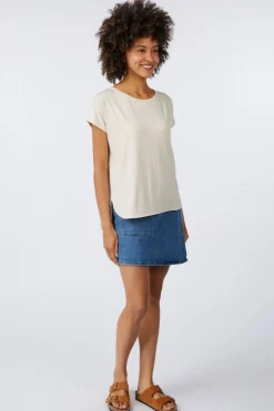 Clearance Ichi T-Shirt Rebel6 Tapioca