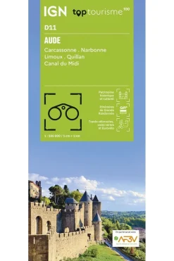 Boek Aude - Carcassonne Narbonne Limoux Quillan Canal Du Midi-IGN Sale
