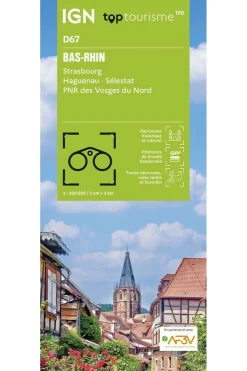 Discount IGN Boek Bas-Rhin - Strasbourg Haguenau Sélestat Pnr Vosges Nord 2024