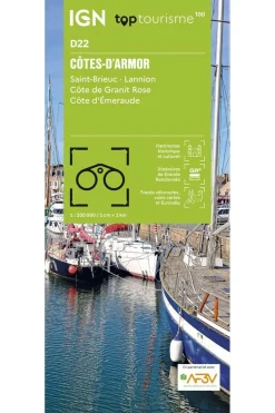 Boek Côtes-D'Armor - St-Brieuc Lannion Cöte Granit Rose-IGN New