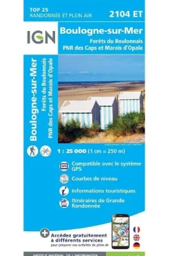 Boulogne-sur-Mer / Forêts du Boulonnais PNR gps-IGN Sale