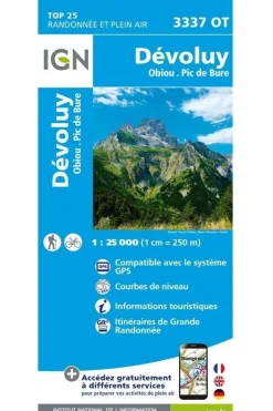 Dévoluy / Obiou / Pic de Bure gps-IGN New