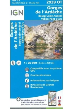 Best IGN Gorges de l'Ardèche / Bourg-St-Andéol gps 2018