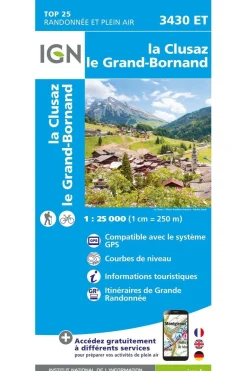 La Clusaz / Grand-Bornand gps-IGN New