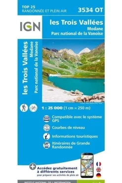 New IGN Les Trois Vallées / Modane PN de la Vanoise gps 2018