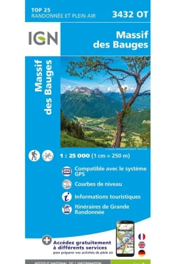 Sale IGN Massif des Bauges gps 2022