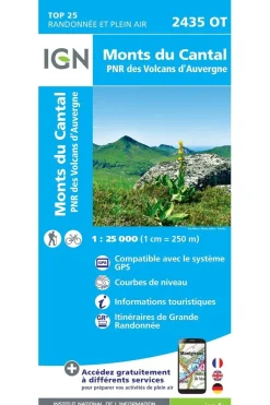 Fashion IGN Monts du Cantal PNR des Volcans d'Auvergne gps 2019