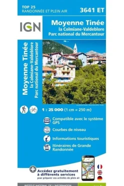 Moyenne Tinée / La Colmiane-Valdeblore gps-IGN Discount