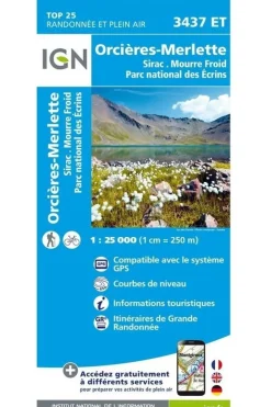 Orcières-Merlette / Sirac / Mourre Froid /PNR des Ecrins gps-IGN Hot
