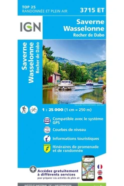 Saverne - Wasselonne - Rocher de Dabo gps-IGN Sale