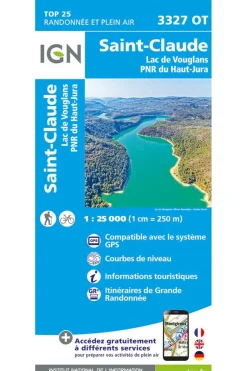 St-Claude / Lac de Vouglans / PNR du Haut Jura gps-IGN Fashion