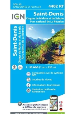 St-Denis / Cirques de Mafate & Salazie (Ile Réunion) gps-IGN Outlet