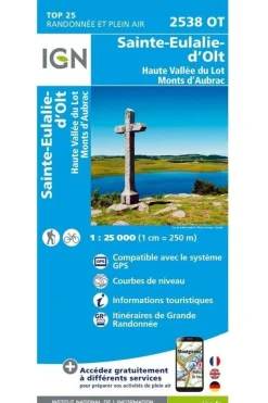 Outlet IGN Ste-Eulalie-d'Olt / Hte Vallée du Lot / Mt d'Aubrac gps 2018