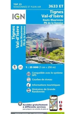 Sale IGN Tes / Val d'Isère / Haute Maurienne pnr de la Vanoise gps 2018