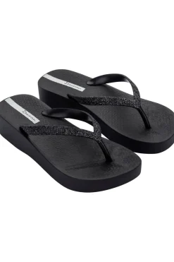 Sale Ipanema Slippers Anatomic Mesh Chic Plateau Black