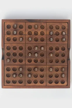 Clearance Iron & Glory Speelgoed Premium Wooden Sudoku Puzzle dark brown