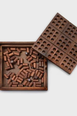 Clearance Iron & Glory Speelgoed Premium Wooden Sudoku Puzzle dark brown