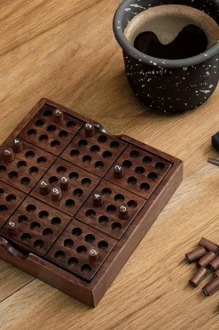 Clearance Iron & Glory Speelgoed Premium Wooden Sudoku Puzzle dark brown